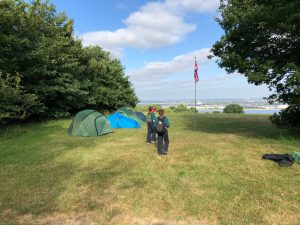 Scouts camping at Gilwell Park