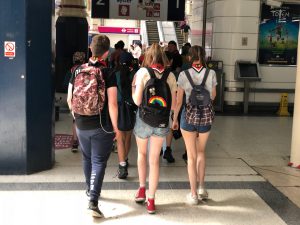 Explorer Scouts exploring the London Underground