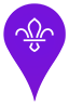 Scouts Fleur-de-Lys Map Pin